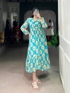 NNK4501 Weightless With Floral Print With Foil Work Ethnic Wear One Piece Dress Collection Wholesalers In Delhi